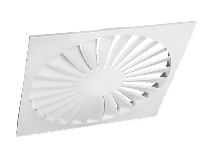 Eğrisel Kanatlı Swirl Difüzör